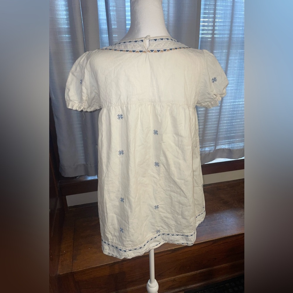 Red Horse Bohemian Women’s Cream Long Blouse /Tunic - Picture 2 of 10